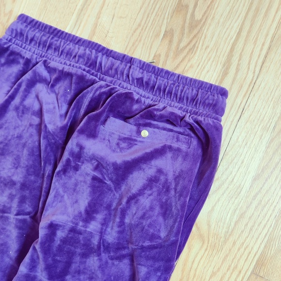 Fila Men's Velour Sweatsuit Tracksuit Purple Velvet Set Size 2XL NWT - Picture 11 of 12